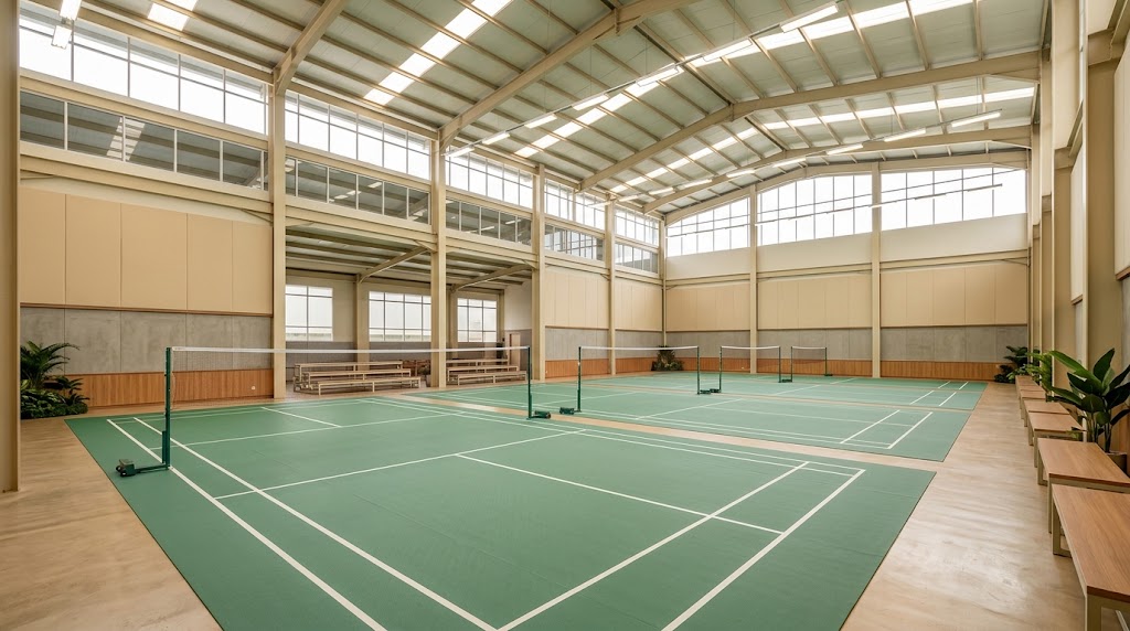 Lapangan badminton indoor