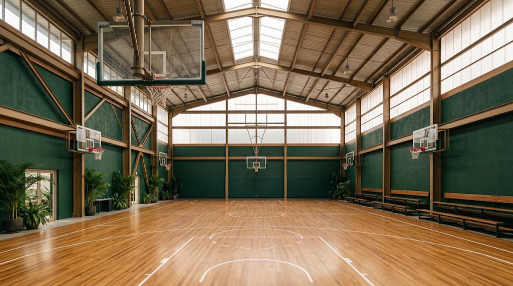 Lapangan basket indoor